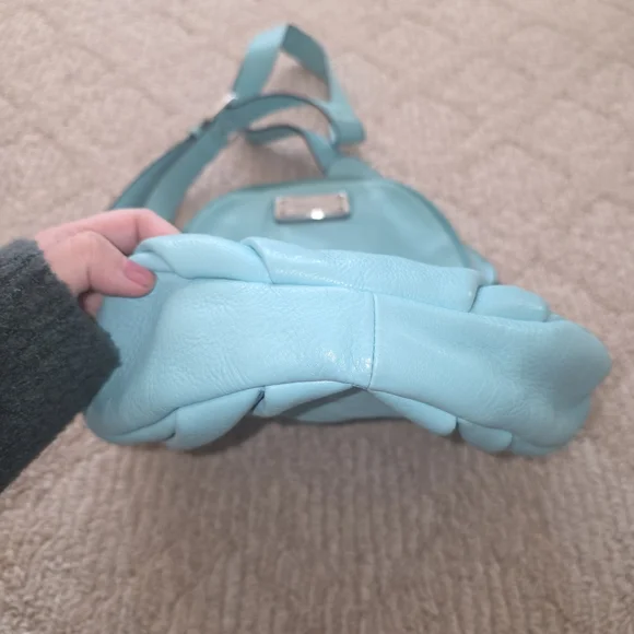 Authentic Marc BY Marc Jacobs Blue Pebble Leather Crossbody Bag - Picture 4 of 7